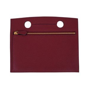 Hermes Backpocket Pouch 30 Detachable Rouge Grenat Togo Gold Hardware